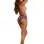 Open Back Panty - Medium - Iris/ Black