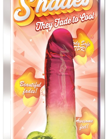Shades - 8 Inch Gradient Dong - Pink and Yellow