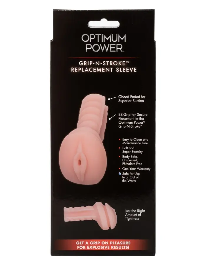 Optimum Power Grip-N-Stroke Replacement Sleeve -  Ivory
