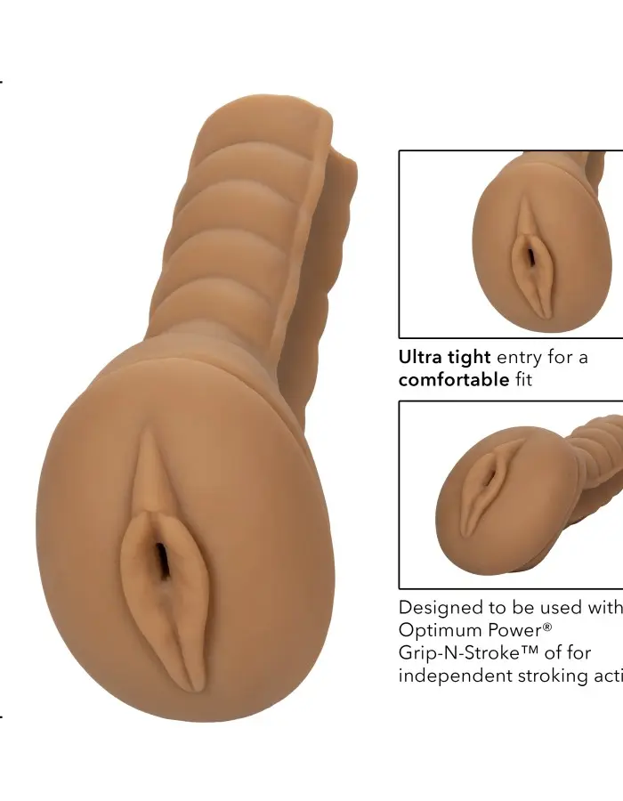 Optimum Power Grip-N-Stroke Replacement Sleeve -  Brown