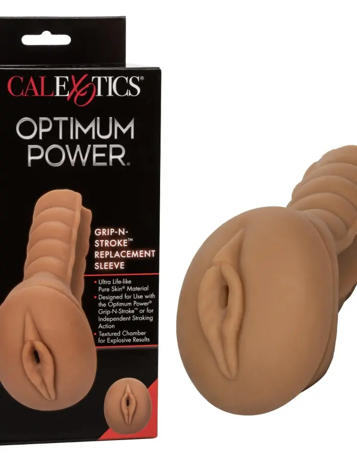Optimum Power Grip-N-Stroke Replacement Sleeve -  Brown