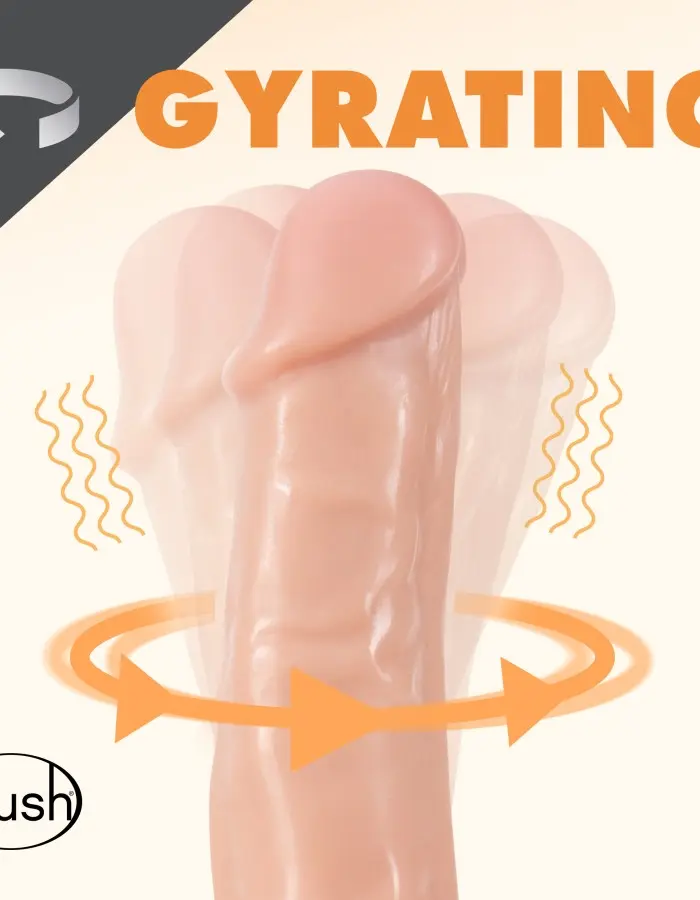 Dr. Skin - Dr. Spin - 8.5 Inch Gyrating Realistic Dildo - Vanilla