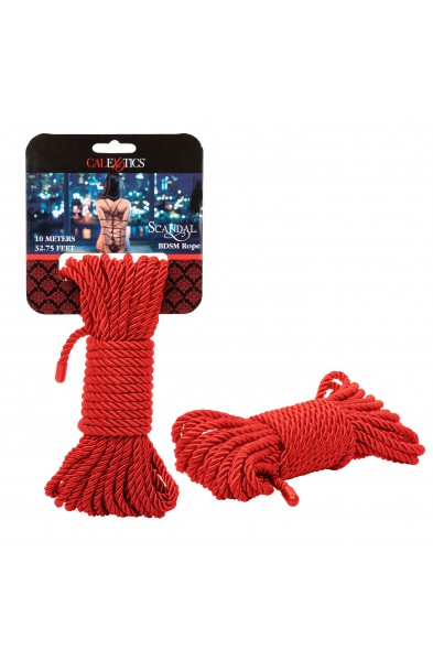 Scandal BDSM Rope 32.75ft/ 10m - Red