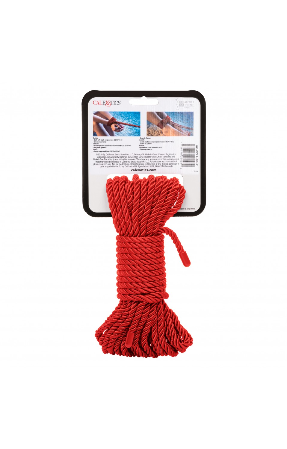 Scandal BDSM Rope 32.75ft/ 10m - Red - SE2711962