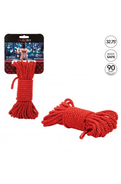 Scandal BDSM Rope 32.75ft/ 10m - Red