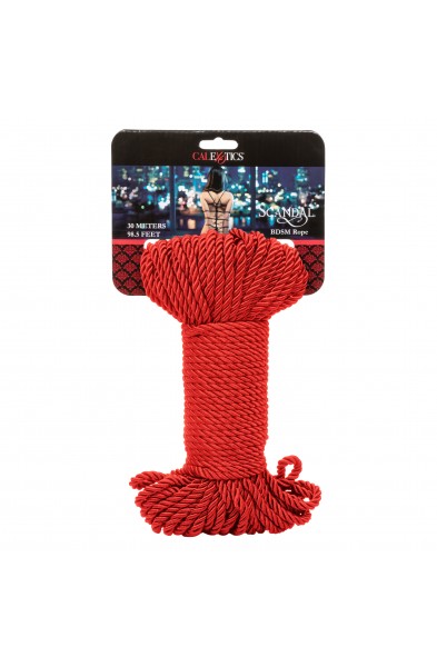 Scandal BDSM Rope 98.5ft/ 30m - Red