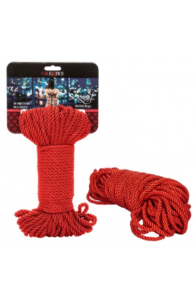 Scandal BDSM Rope 98.5ft/ 30m - Red