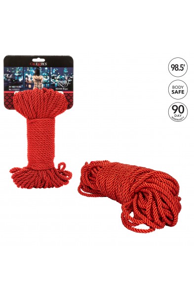 Scandal BDSM Rope 98.5ft/ 30m - Red