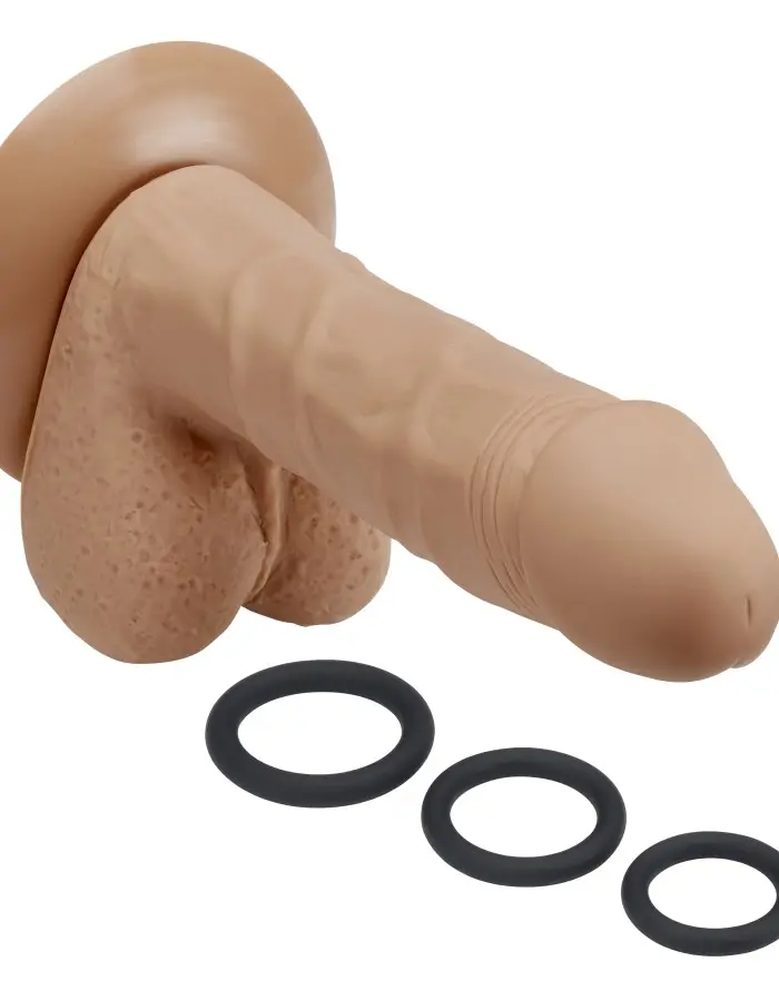 Pro Sensual Series 6 Inch Silicone Pro Odorless Dong - Tan