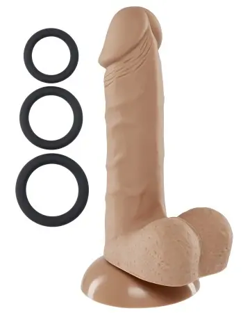 Pro Sensual Series 6 Inch Silicone Pro Odorless Dong - Tan