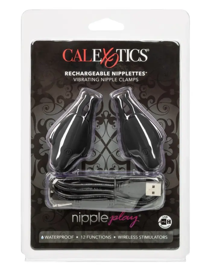 Nipple Play Rechargeable Nipplettes - Black