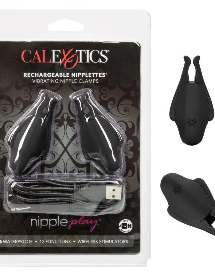 Nipple Play Rechargeable Nipplettes - Black
