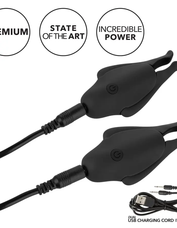Nipple Play Rechargeable Nipplettes - Black