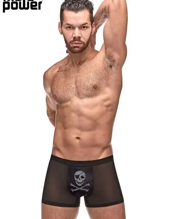 Private Screening Skull Pouch Short Black