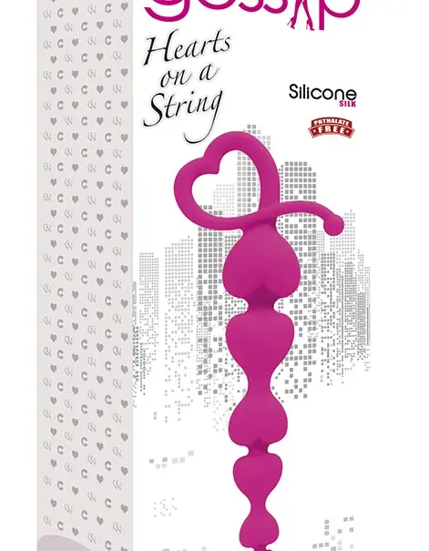 Hearts on a String - Magenta