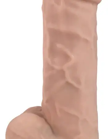 8 Inch Fleshstixxx Silicone Dildo With Balls -  Vanilla