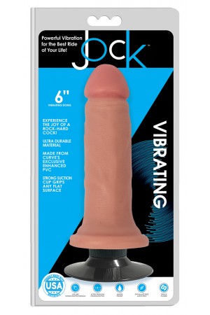 Jock 6 Inch Vibrating Dong No Balls