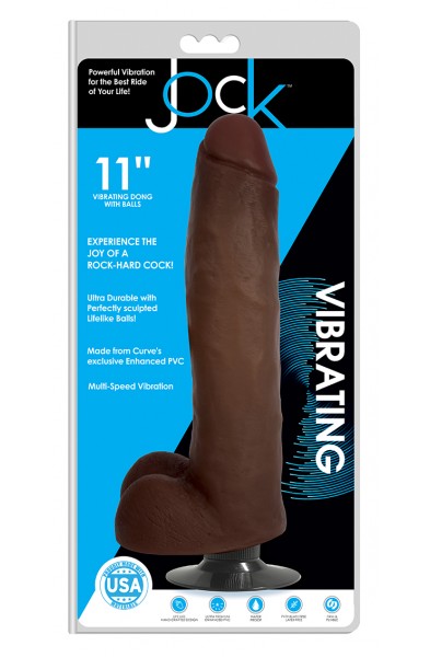 Jock 11 Inch Vibrating Dong With Balls