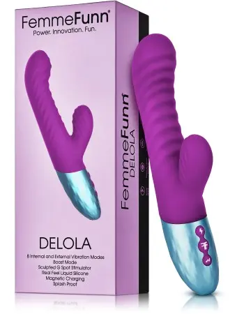 Delola Liquid Silicone Rabbit - Purple