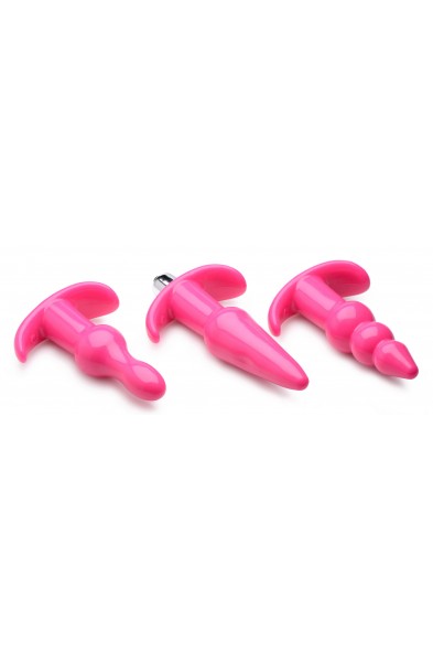 Thrill Trio Anal Plug Set - Pink