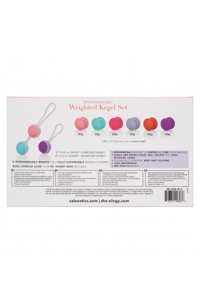 She-Ology Interchangeable Weighted Kegel Set