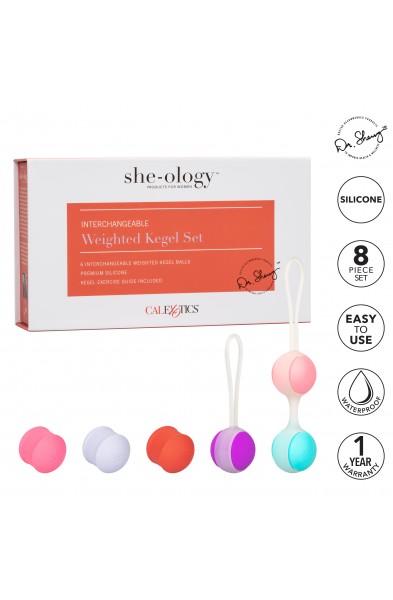 She-Ology Interchangeable Weighted Kegel Set