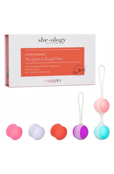 She-Ology Interchangeable Weighted Kegel Set