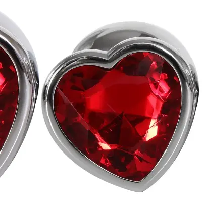 Three Hearts Gem Anal Plug Set
