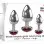 Three Hearts Gem Anal Plug Set