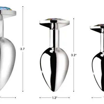 Rainbow Prism Gem Anal Plug - Small