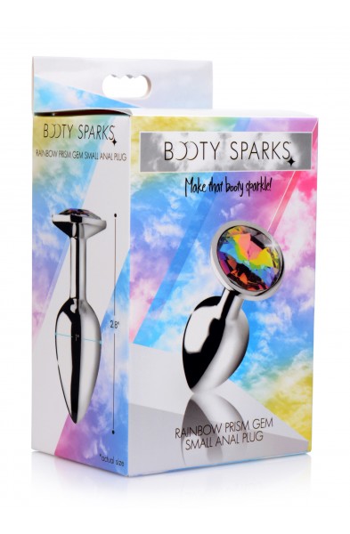 Rainbow Prism Gem Anal Plug - Small