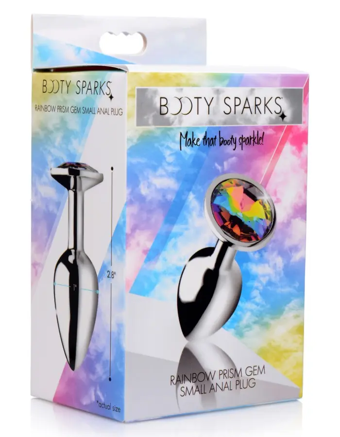 Rainbow Prism Gem Anal Plug - Small