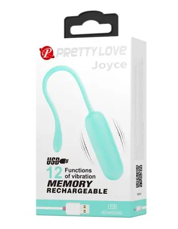 Pretty Love Joyce Vibrating Egg - Turquoise