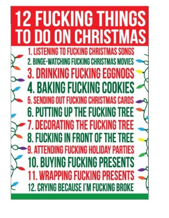 12 Fucking Things to Do on Xmas - Gift Bag