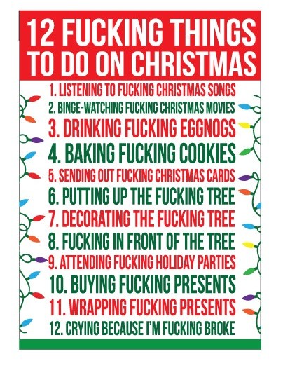12 Fucking Things to Do on Xmas - Gift Bag