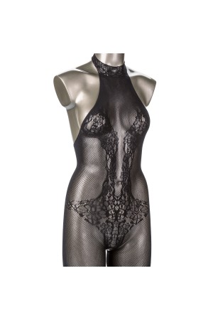 Scandal Plus Size Halter Lace Body Suit