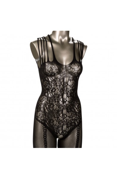 Scandal Plus Size Strappy Lace Body Suit