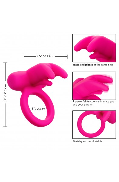 Silicone Rechargeable Triple Clit Flicker