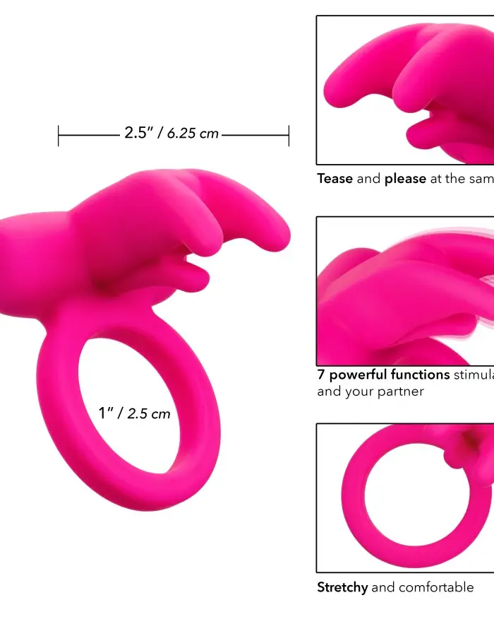 Silicone Rechargeable Triple Clit Flicker