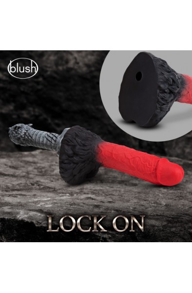 The Realm - Lycan - Lock on Werewolf Dildo - Red