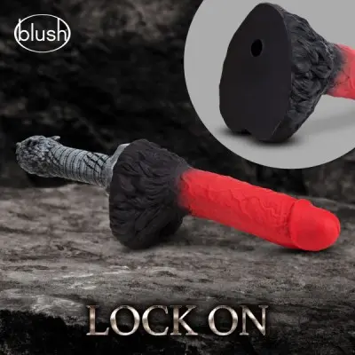 The Realm - Lycan - Lock on Werewolf Dildo - Red