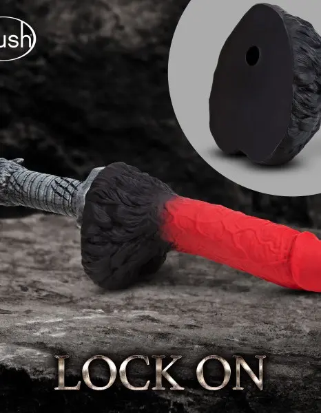 The Realm - Lycan - Lock on Werewolf Dildo - Red