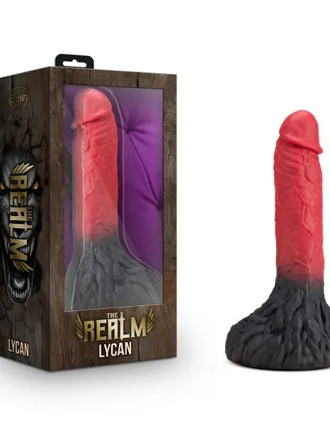 The Realm - Lycan - Lock on Werewolf Dildo - Red