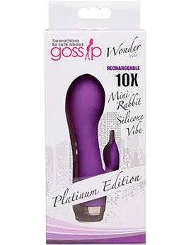 Gossip 10x Mini Rabbit Vibrator - Violet