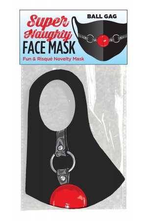 Super Naughty Ball Gag Face Mask