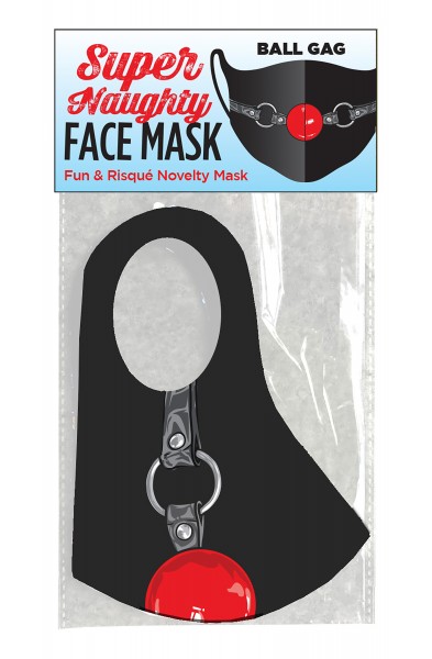 Super Naughty Ball Gag Face Mask