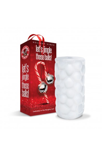 Holiday Vibes Naughty List Gift Let's Jingle Those Balls - Tight Textured Stroker