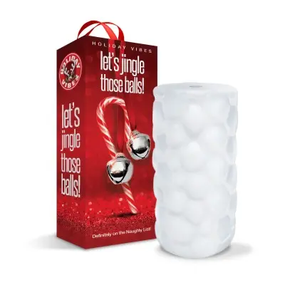 Holiday Vibes Naughty List Gift Let's Jingle Those Balls - Tight Textured Stroker