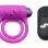 Bang - Silicone Cock Ring and Bullet With Remote Control - Purple