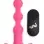 Bang - Vibrating Silicone Anal Beads and Remote Control - Pink